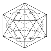 Icosahedron with inscribed Dodecahedron